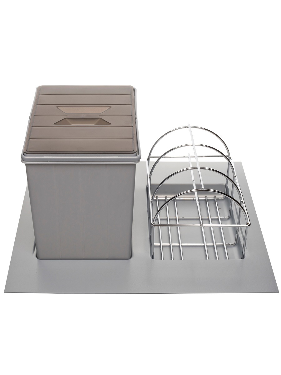 Система сортировки мусора Omega Duet 450/16 Metallic Grey NAVAKO 10187