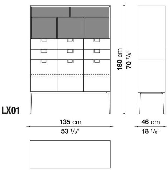 Maxalto Буфет из лакированной древесины с распашными дверцами Alcor sun-id-1351452 - Вид №5