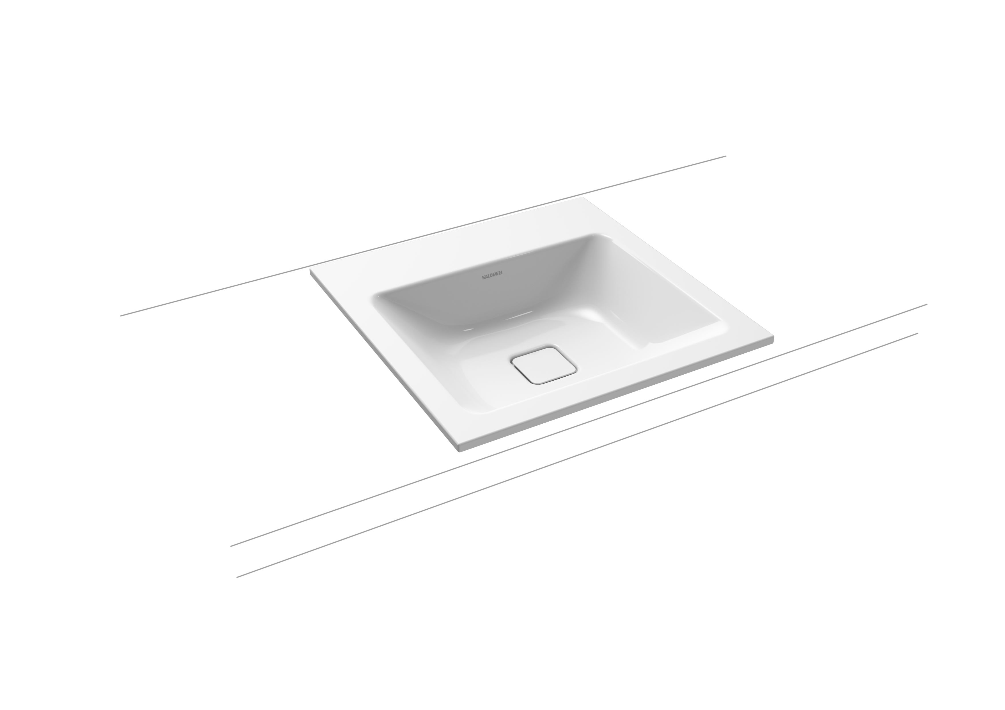 Умывальник KALDEWEI Сталь эмалированная 3075 448 теплый серый 60 30753083448  - Вид №1
