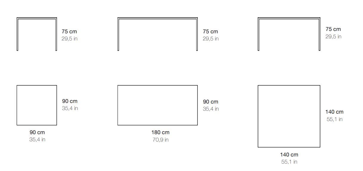 Прямоугольный стол из переработанного алюминия Branca Lisboa CUBA ARCH-00083940 - Вид №13