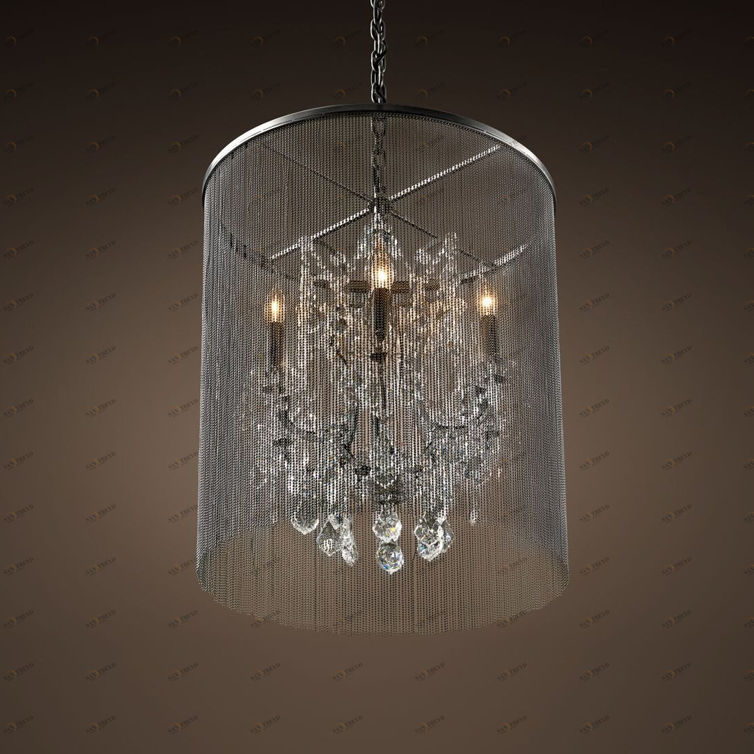 Люстра Vaille от Delight Collection никель 3005-D6 DELIGHT ДИЗАЙНЕРСКИЕ 247082 Никель 