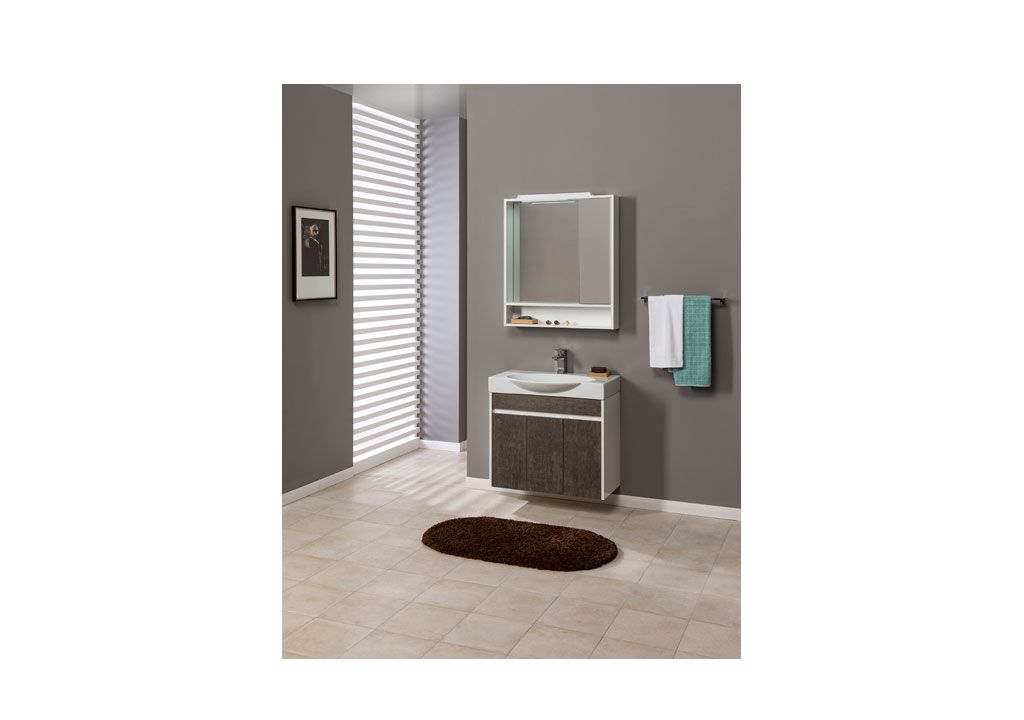 Тумба с раковиной Aquanet Коста 76 белый/дуб антик 0018840700188195 - Вид №5