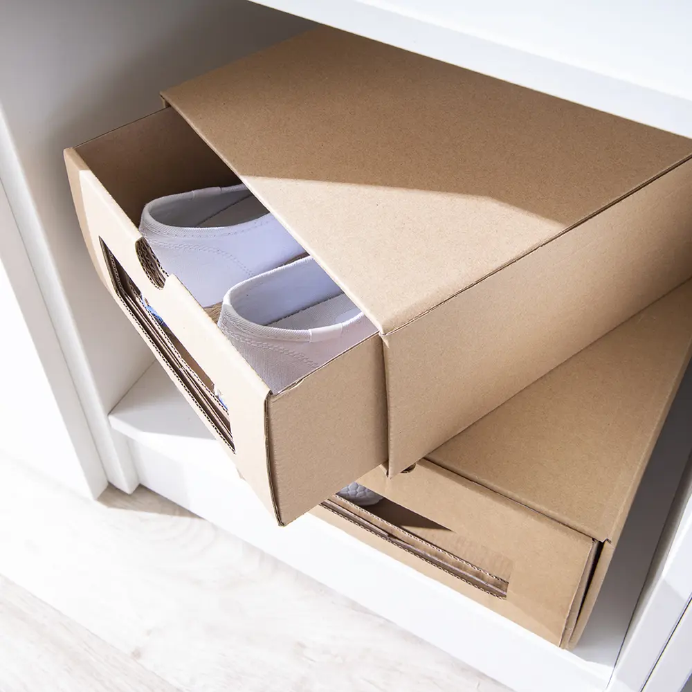 Коробка для обуви Spaceo 21x12x30 см картон 2 шт STLM-2196256 - Вид №10