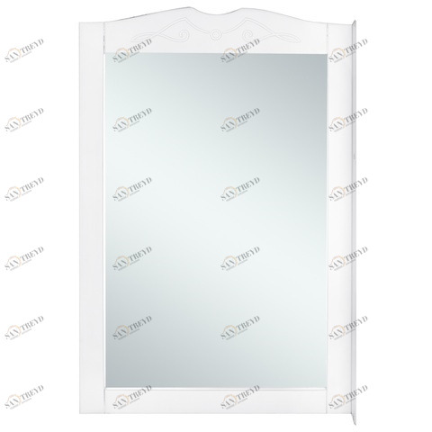 Зеркало Классик 60 см с полочкой, цвет нежно белый (молочный) Белый ORANGE sun-id-1516984