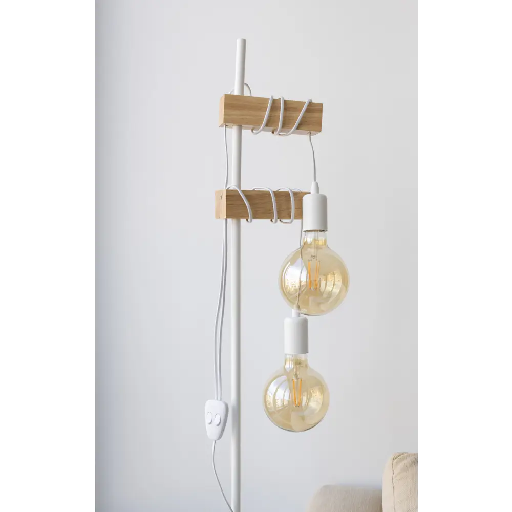 Торшер Eglo «Townshend», цвет белый/дерево STLM-2033396 - Вид №1