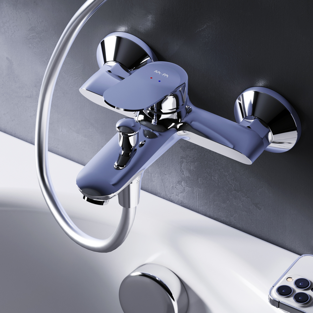 F85C10000 смеситель для ванны и душа хром шт AM.PM Sunny