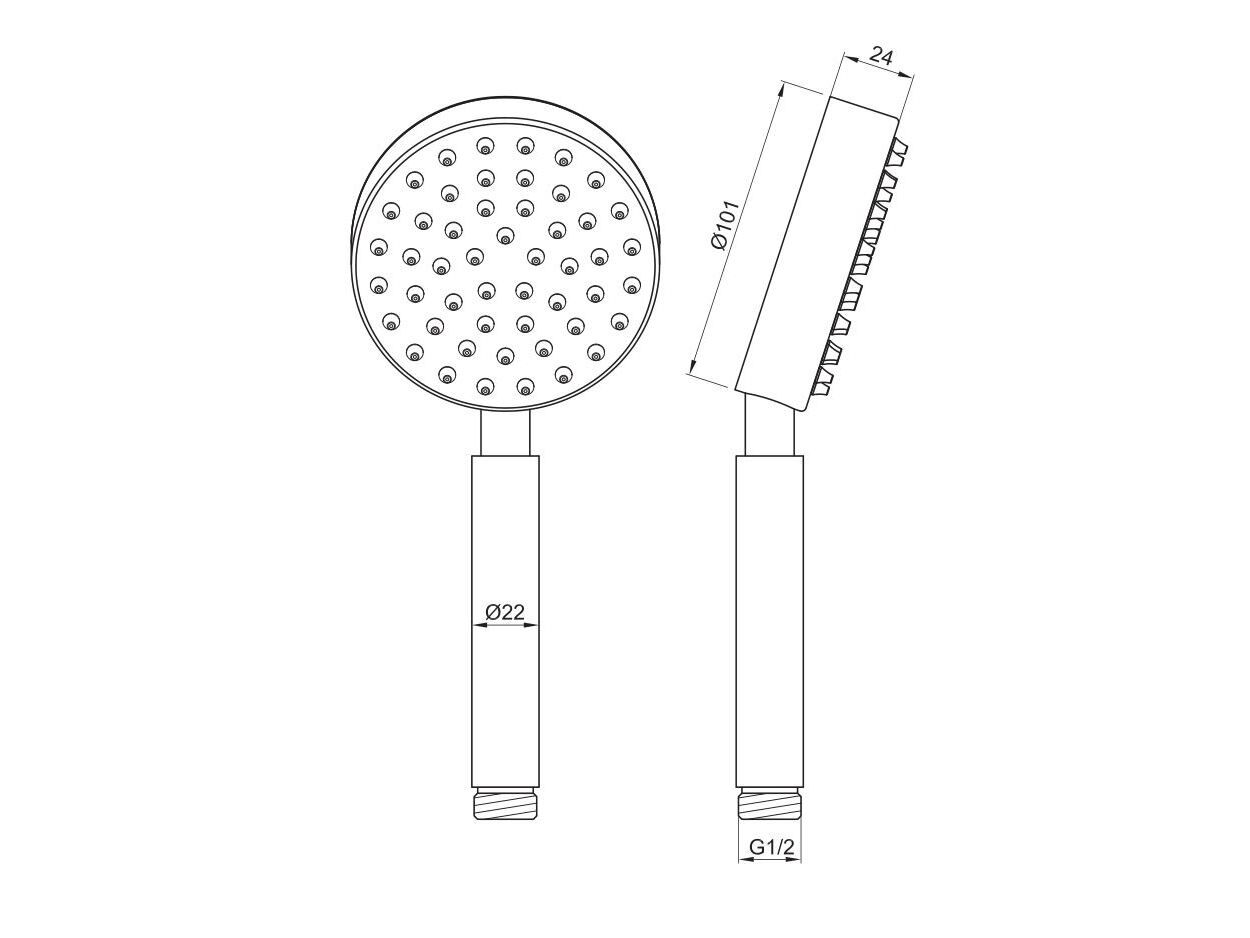 Ручной душ JEE-O Slimline ARCH-00144143 - Вид №5