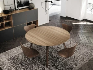 TREKU Раздвижной круглый деревянный стол Aise