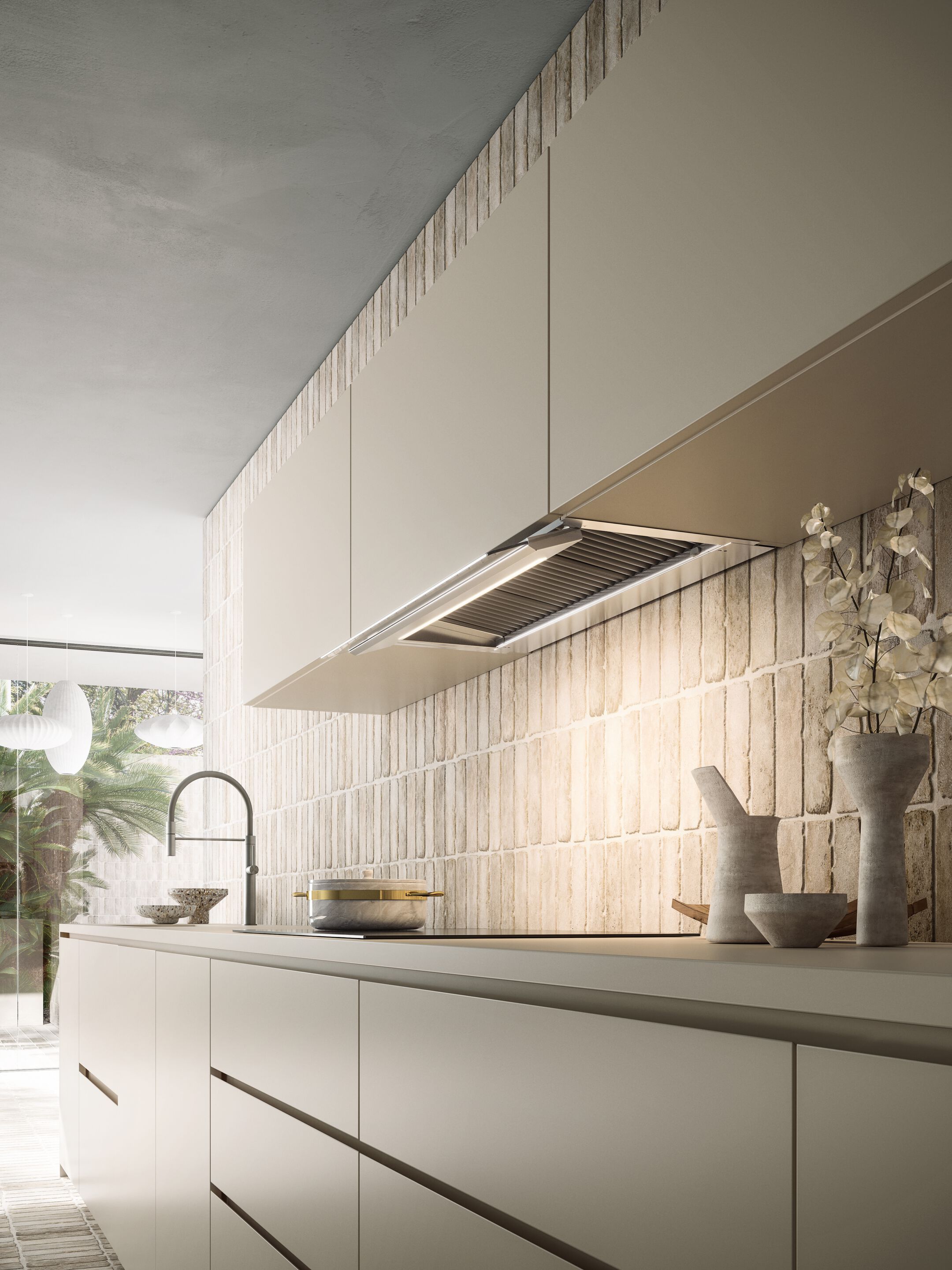 Вытяжка из нержавеющей стали со встроенным утопленным освещением Falmec дизайн ARCH-00132131 - Вид №2