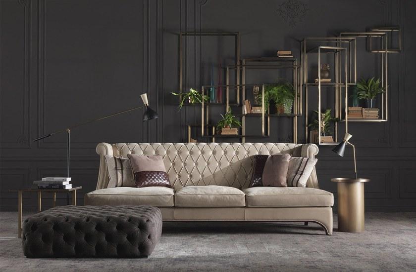 Gianfranco Ferré Home Кожаный диван с тафтингом Bradmore sun-id-1374000 - Вид №2