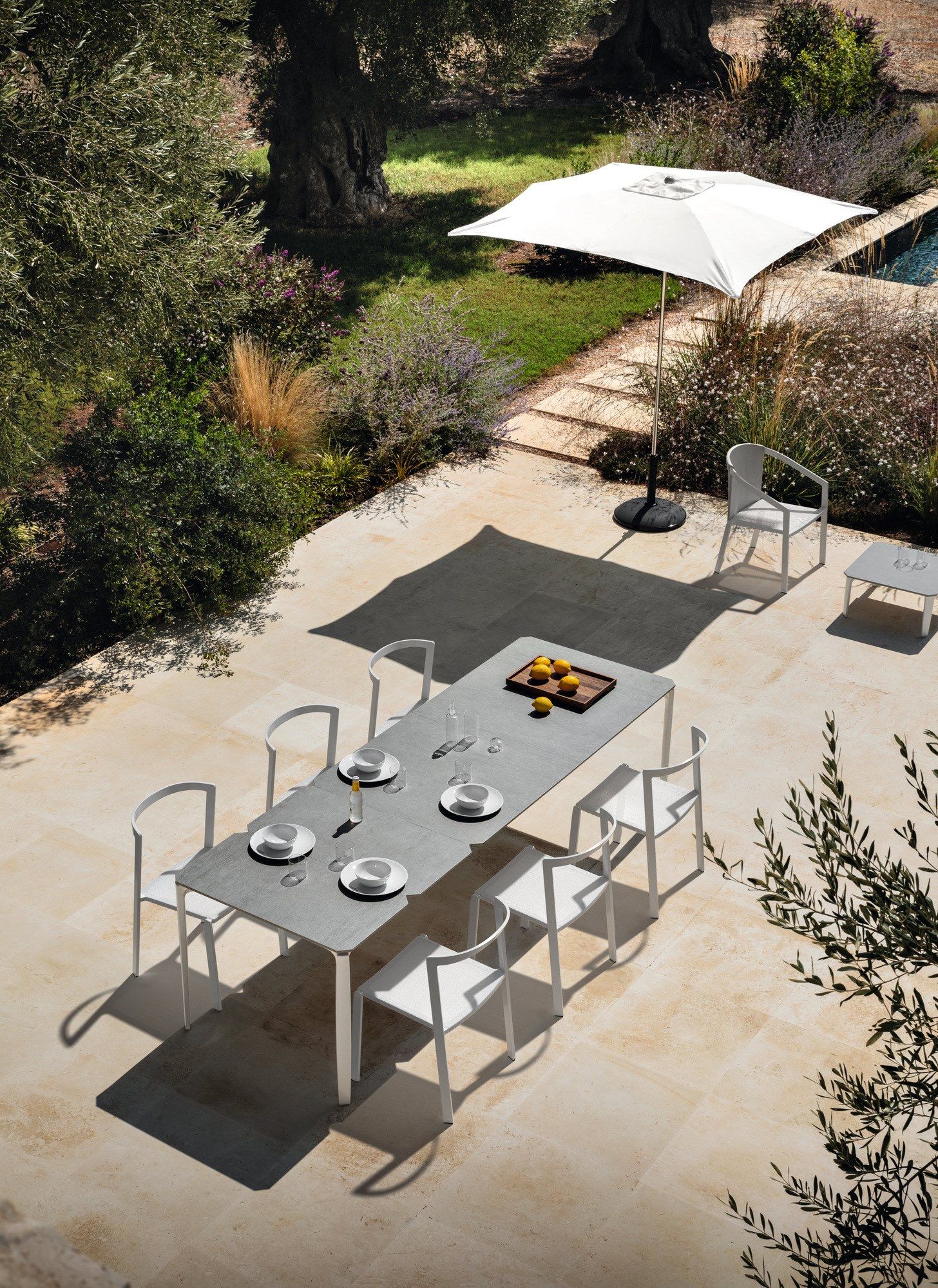 Алюминиевый штабелируемый садовый стул с порошковым покрытием MY YOUR Push ARCH-00111518 - Вид №5