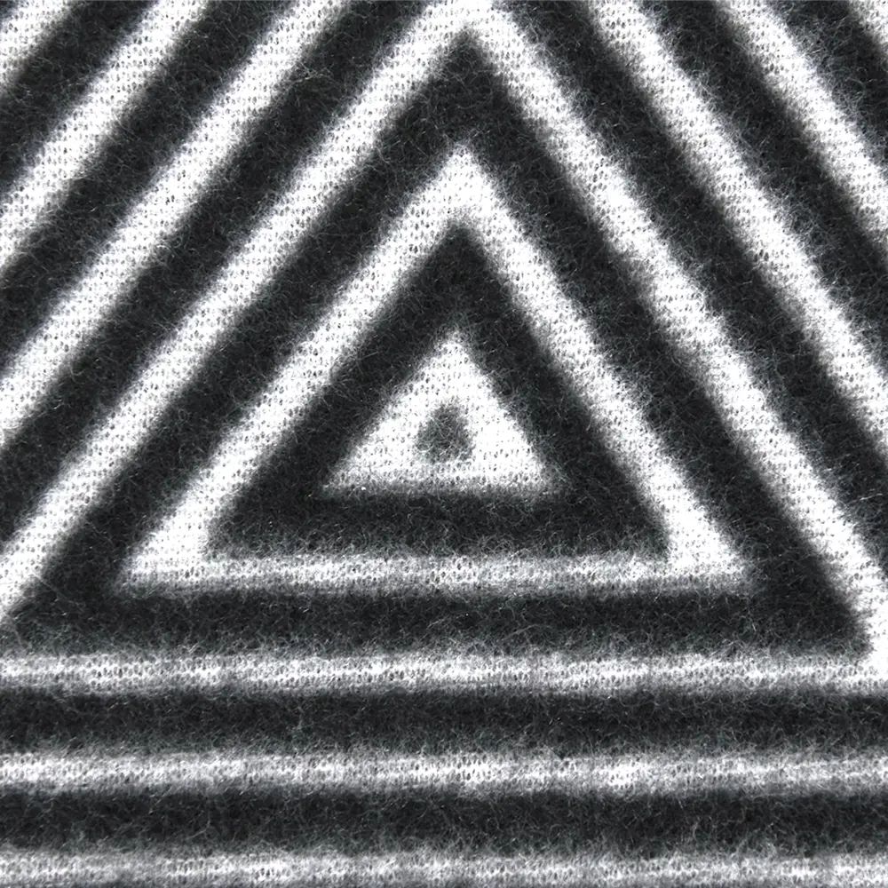 Плед Geometry 130x170 см флис цвет черно-белый Ardenza Капсульная STLM-2003854 - Вид №1