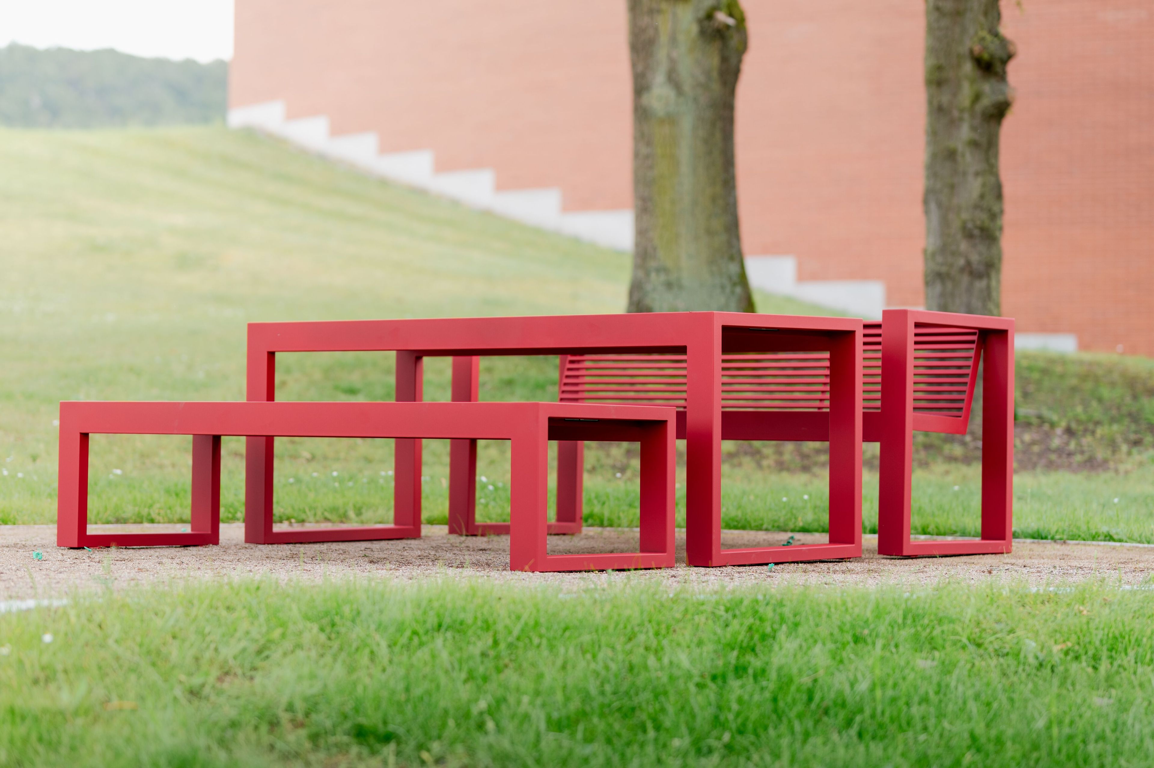 Скамья из нержавеющей стали со встроенным освещением BENKERT BANKE Sicorum ARCH-00037785 - Вид №5