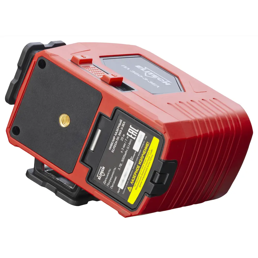 Лазерный нивелир Elitech ПЛ 360-3-ЗЕЛ с зеленым лучом и пультом ДУ 89363228 STLM-1463078 - Вид №3