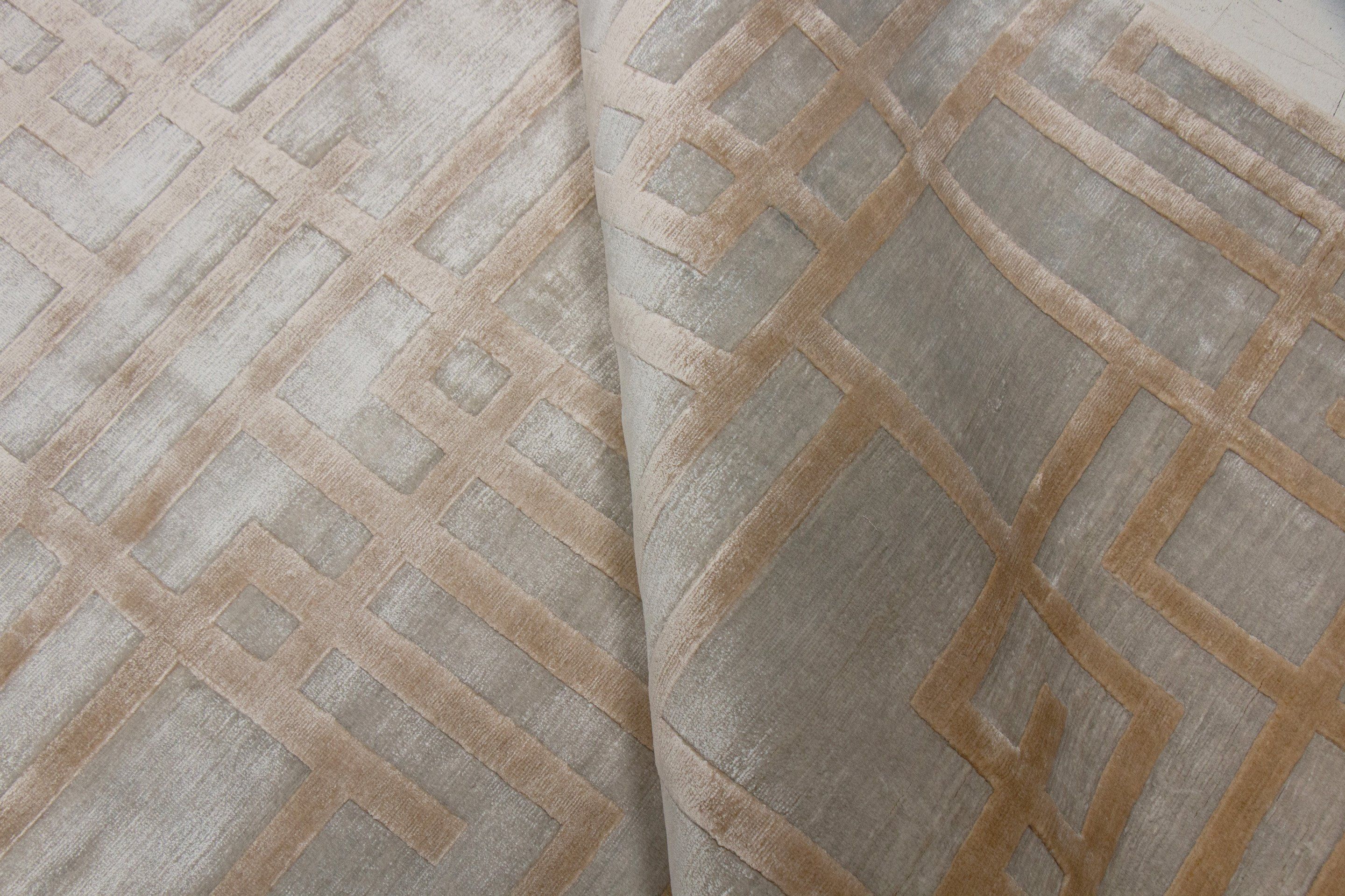 Шелковый прямоугольный ковер ручной работы Edition Bougainville Чарльстон ARCH-00089917 - Вид №1