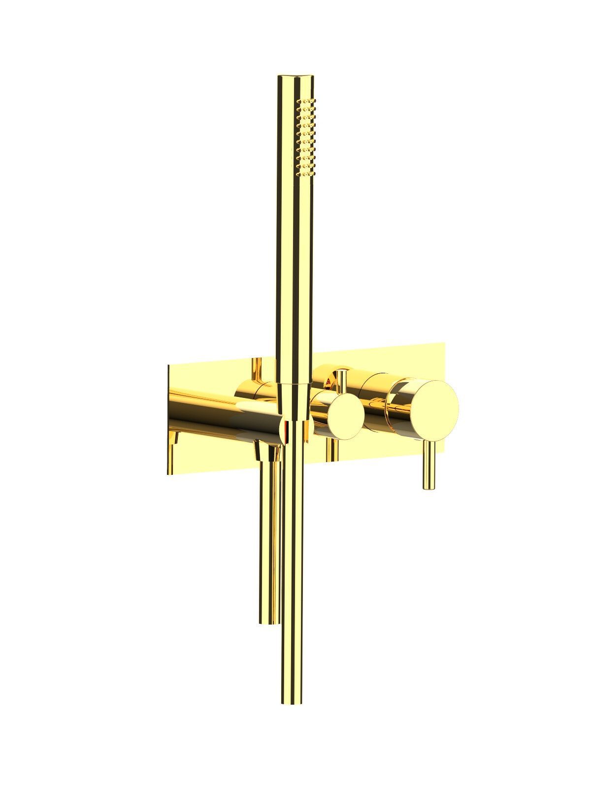 Настенный смеситель для ванны с 3 отверстиями и ручным душем Rubinetterie Frattini отдельная эстетика ARCH-00136591 - Вид №44