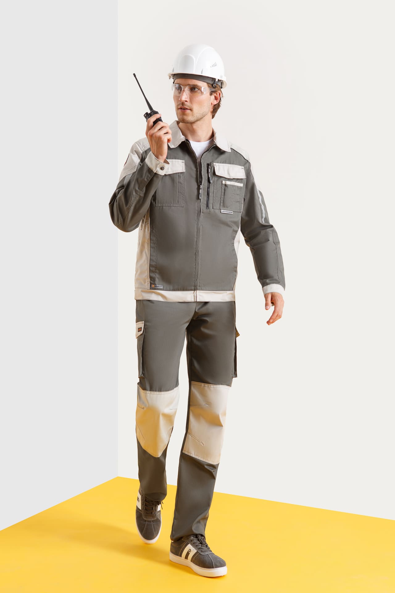 4957108 Костюм  NEW серый хаки с серым песком STATUS  Летняя спецодежда  размер 64-66/182-188  - Вид №6