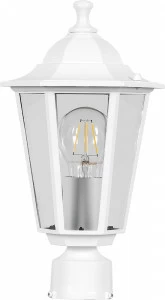 Уличный светильник на опору освещения 35х17х17 см белый "Классика" 11055 FERON ПОД СТАРИНУ, ФОНАРЬ 00-3955844 Белый