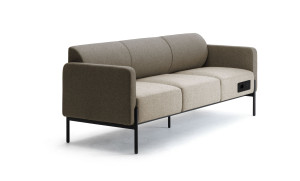 3-местный тканевый контрактный диван