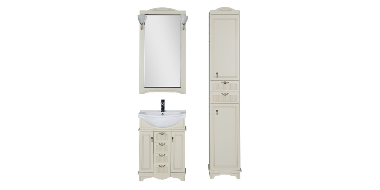 Комплект мебели Aquanet Луис 65 бежевый 00171818 - Вид №1