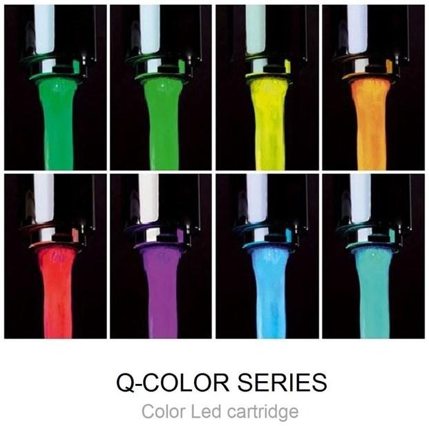 Remer Rubinetterie Смеситель для умывальника, однорычажный, LED Q-color Qr 18 - Вид №1