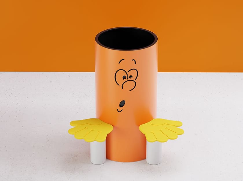 Плантатор с сиденьями для детей из оцинкованной стали DIMCAR TITO INCURIOSITO ARCH-00050039