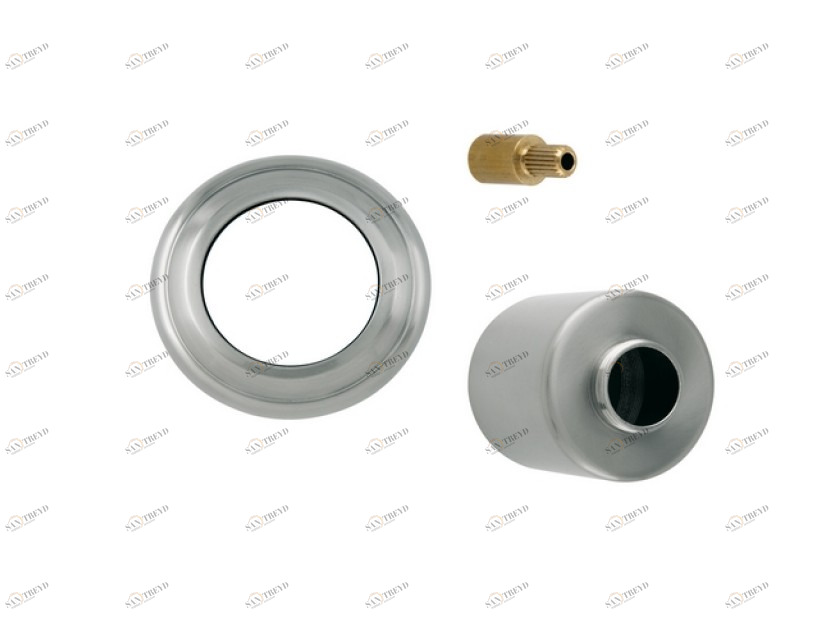 046392.000.62 Комплект отделки для 2-х сторон настенного переключателя Сатин никель Mestre 