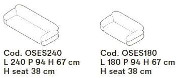 Tacchini 3-х местный кожаный диван Sesann sun-id-1495839 - Вид №2