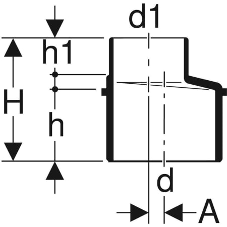 315.100.14.1 Переход эксцентриковый Geberit Silent-db20 Geberit  - Вид №2