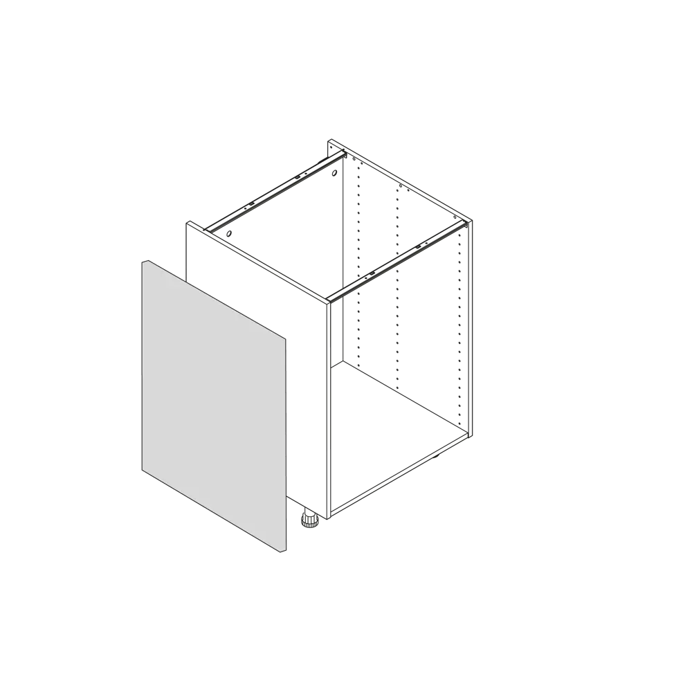 Фальшпанель для кухонного шкафа Берлин 58x76.8 см Delinia ID МДФ цвет серый STLM-2179440 - Вид №20