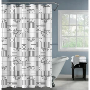 Штора для ванной SWENSA Sally - элегантная защита от брызг 200×180 см 89379297