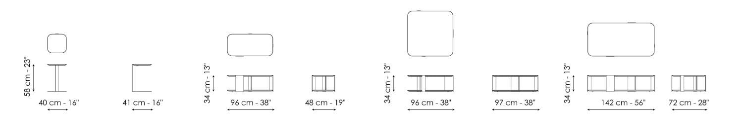 Низкий деревянный журнальный столик BONALDO Paddle ARCH-00075870 - Вид №5