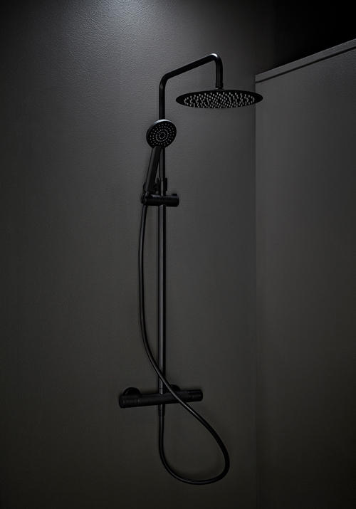 1381823 Крыша Душ Mix Slim Round 160Cc Черный Мат С ... Hafa  Черный 