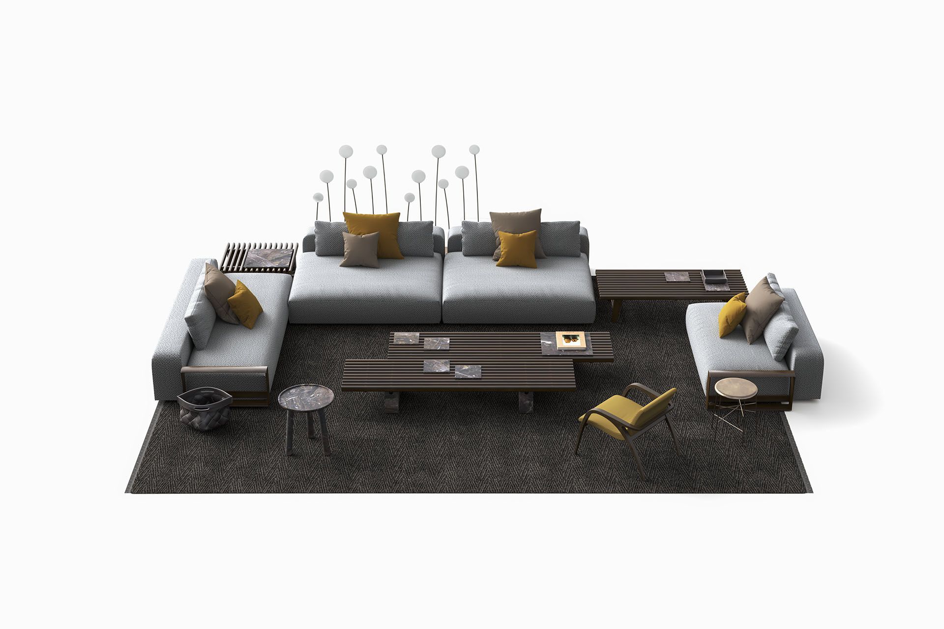 Круглый каменный журнальный столик Остуни Exteta Stone Line ARCH-00124552 - Вид №14