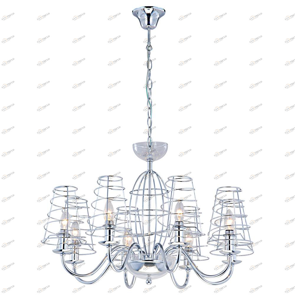 Подвесная люстра Arte Lamp Cage A4320LM-8CC ARTE LAMP ДИЗАЙНЕРСКИЕ, CAGE 056536 Хром 
