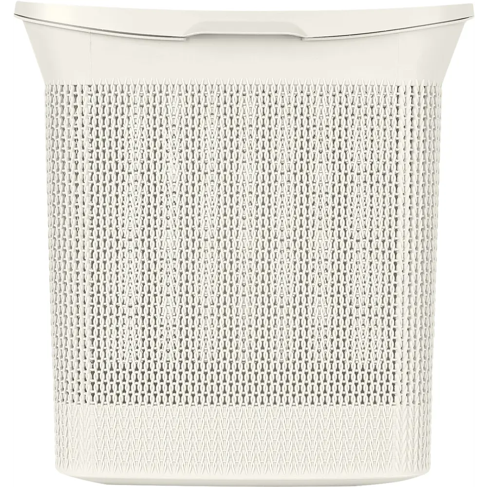 Корзина для белья Плес 35л прямоугольная цвет белый Santreyd STLM-2154032 - Вид №3