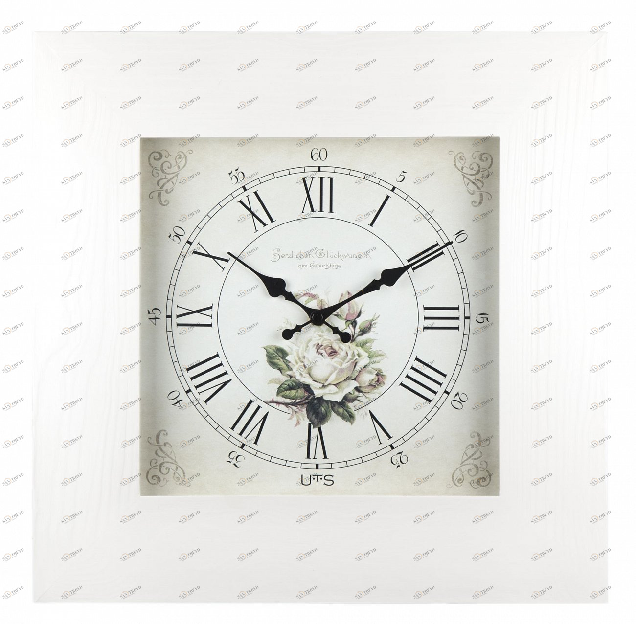 Часы настенные белые квадратные Tomas Stern 7023 TOMAS STERN  00-3872710 Белый 