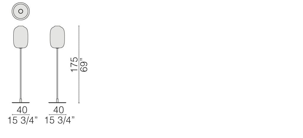 Напольная лампа из дутого стекла CAPPELLINI Arya ARCH-00089069 - Вид №4