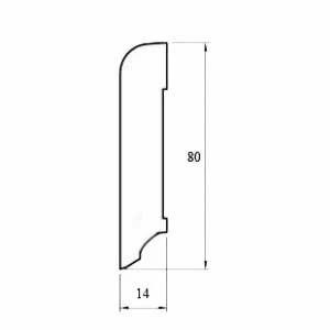 Плинтус Magestik floor Массивный Лапачо 1000х80 мм.