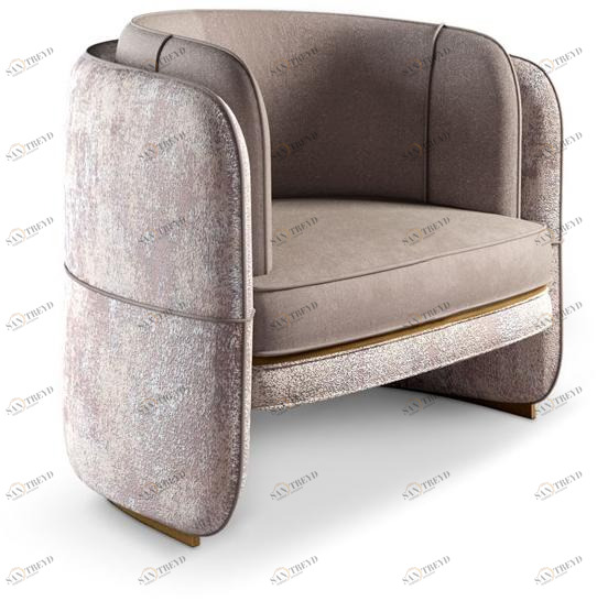Porustudio Бархатное кресло с подлокотниками Tennessee sun-id-1378310