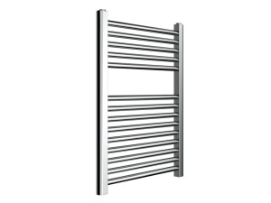 Настенный хромированный стальной полотенцесушитель с горячей водой