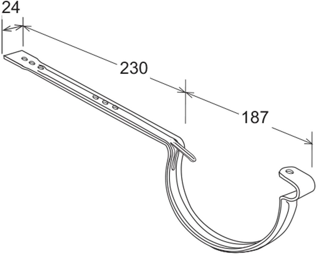 First Corporation Аист из окрашенного листового металла для желоба First plast Cin133r - Вид №1