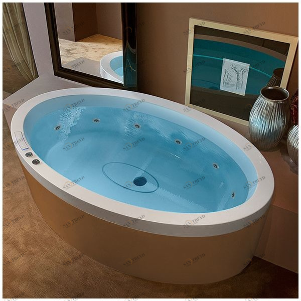 Ванна GRUPPO TREESSE Eos 190 STX-V849B белая с гидромассажем овальная STXV849B