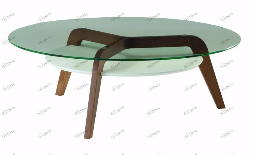 Roche Bobois Круглый стеклянный журнальный столик для гостиной sun-id-1516464