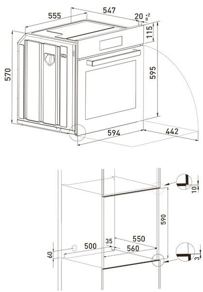 Grundig Многофункциональная встраиваемая духовка  7750483804  - Вид №1