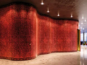 Linvisibile Изогнутая дверь заподлицо со стеной Linvisibile alba