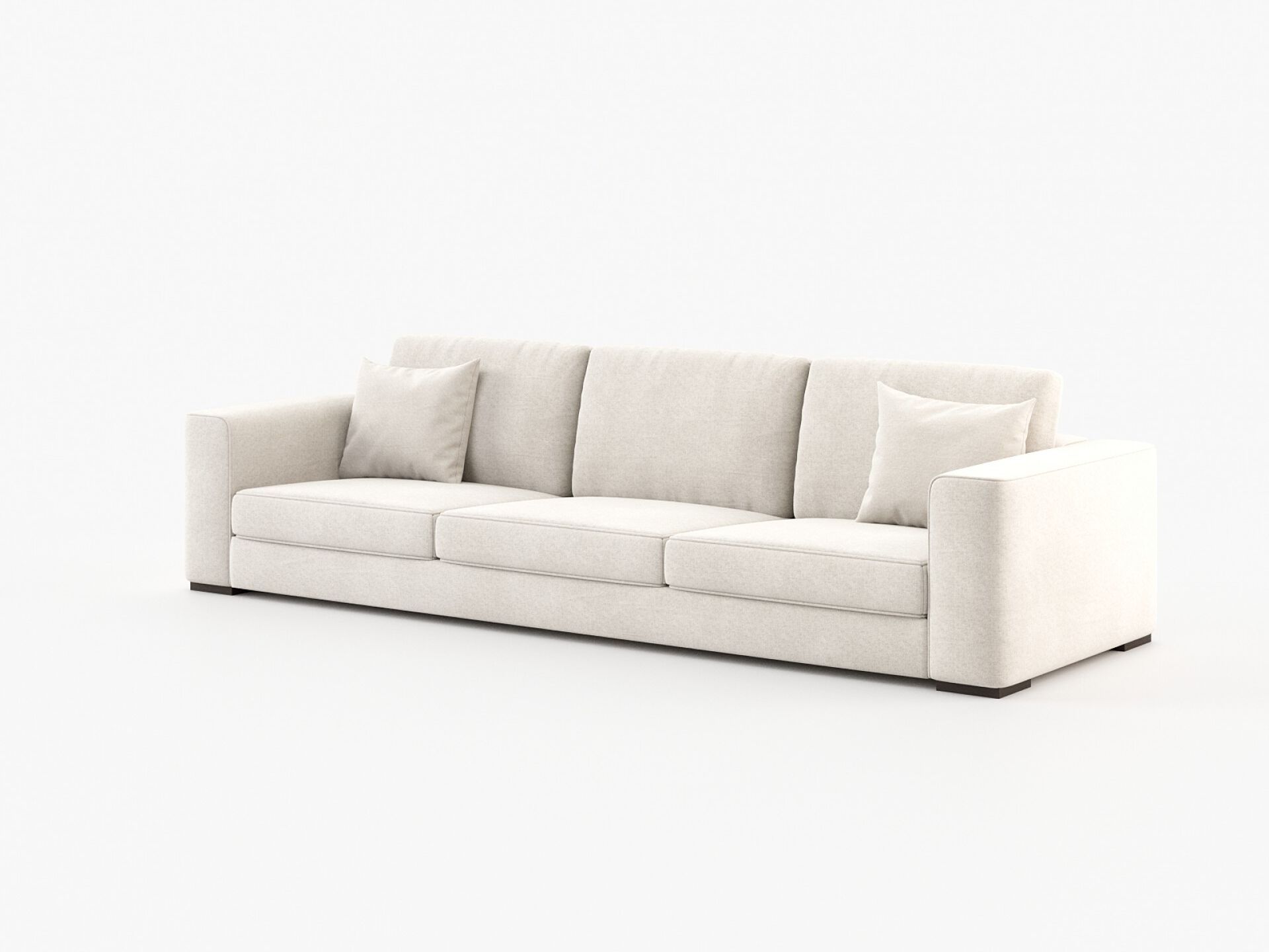 3-местный тканевый диван Laskasas серый ARCH-00033879 - Вид №11