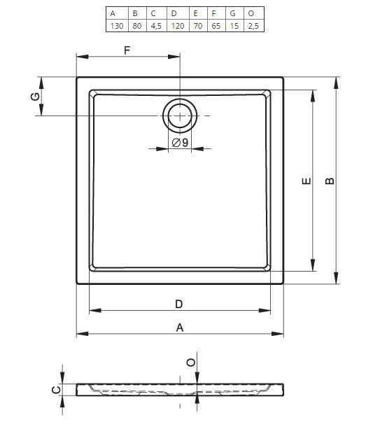 DA7600500000000 Поддон Riho Zurich Santreyd - Вид №1