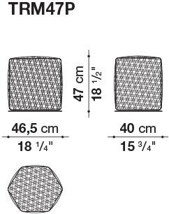 B&B Italia Outdoor Садовый пуф из полиэстера sun-id-1400317 - Вид №6