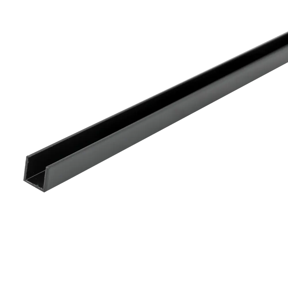 П-профиль для стеновой панели 600х9х9 мм, цвет чёрный Santreyd STLM-2018402